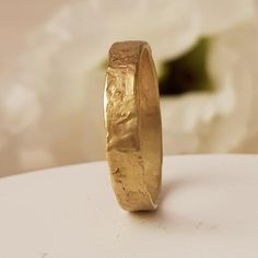 14k Solid Gold Slim Hammered gold wedding band Great as his and hers wedding band set Product description:Metal 14k solid gold  weight 3.5 g, Width 4.3 mm, Thickness 1 mmYou can also get this ring :You can get this ring also in 14k gold and 18k goldYou can get this ring is Rose Pink and white goldYou can get this ring engravedPlease send me a convo, and I will send you PO for the  customization SKU RMGY683 Hammered Gold Wedding Band, Minimal Gold Ring, Yellow Gold Stacking Rings, Minimalist Gold Ring, Gold Thumb Rings, Textured Gold Ring, Hammered Gold Ring, Gold Rings For Women, Beautiful Wedding Bands