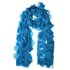 This fun scarf features a one-of-a-kind design that has cut outs of circles forming a swirl design throughout. The ultra lightweight and soft material of this scarf make it the perfect accessory whenever you want added color. The uniquely original cut-out designs throughout this spring scarf are sure to draw compliments. In a beautiful solid color, this long scarf will easily enhance with any outfit. Lightweight and ideal for warmer temperatures. Product Code: APS00118 SKU: S02383 Scarf measures Turquoise Scarf, Spring Scarf, Evening Shawls, Scarf Shop, Hair Wrap Scarf, Cooling Scarf, Spring Scarves, Summer Scarf, Circle Scarf