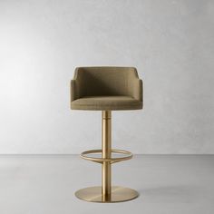 an image of a modern bar stool in the middle of the room with no one around it