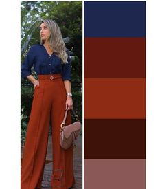 Outfit Color Combos, Autumn Color Palette Fashion, Fall Color Palette, Neue Outfits, Stylish Work Outfits