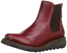 PRICES MAY VARY. Chelsea style pull on boot, round toe SMINX LINE PULL ON INSOLE MICROFIBER SOLE TR RUBBER Shop Boots Online, Chelsea Boots Women, Saw Tooth, Red Boots, Original Fashion, Fly London, Block Heel Boots, Pull On Boots, Ladies Of London