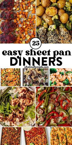 25 easy sheet pan dinners that are perfect for any family to enjoy and eat