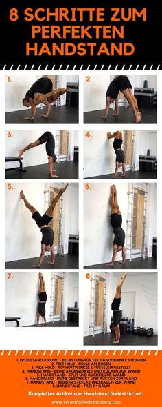 the instructions for how to do a handstand