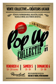 the poster for pop up collective