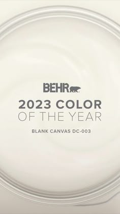 the logo for behr's 2012 color of the year is shown in white