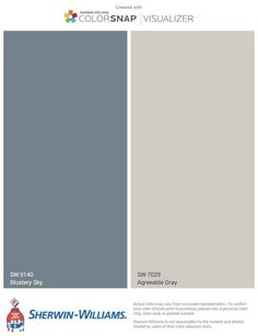 the color scheme for sherylin williams's gray paint