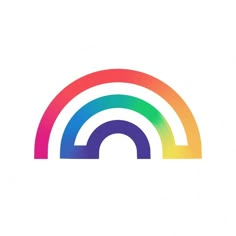 a rainbow logo on a white background with the letter o in the bottom right corner