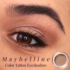 Maybe Eyeshadow, Bronze Eyeshadow Blue Eyes, One Color Eyeshadow Look, Cream Eyeshadow Looks, One Color Eyeshadow, Rusty Eyeshadow Looks, Best Cream Eyeshadow For Older Women, One And Done Eyeshadow, Best Drugstore Cream Eyeshadow