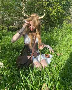 over the brook of the willows..₊˚✧𑁍.ೃ࿔*:･🦌🌲🪻🪷 #fairy #forestcore #fairycore #fairytale #fawncore #renfest #renfaire #fae Fairy Things Aesthetic, Cute Renfaire Outfits, Renfaire Outfit Fae, Brown Fairy Outfit, Ren Fair Outfits Fairy, Deer Ren Faire Outfit, Cottage Core Ren Faire