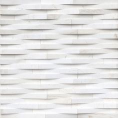 Cosmic white 3d wave ledger panel 6 x 24 honed marble wall tile LPNLMCOSWHI624 3DW produc Wave Tile, Accents Walls, Stacked Stone Panels, Outdoor Porcelain Tile, Wall Applications, Marble Wall Tiles, Calacatta Gold Marble, Chinese Decor, Wall White