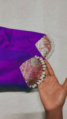 Sleeve Embroidery Pattern, Fancy Blouse Work Designs, Simple Blouse Stitching Ideas, Blouse Less Design, Blouse Back Side Designs Latest, Simple Saree Blouse Designs Pattern, Hand Patterns For Blouse, Elbow Hands Designs For Blouses