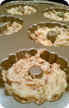 cupcakes are in the pan ready to be baked