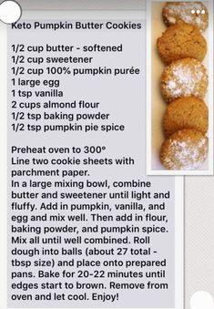 the recipe for keto pumpkin butter cookies