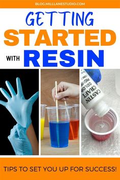 the cover of getting started with resinin tips to set you up for success