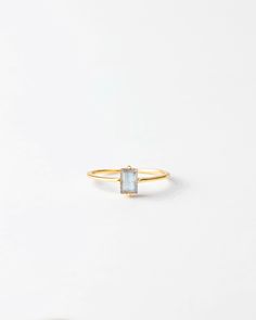 plp_main; Material: Vermeil, 10k Solid Gold Baguette Ring, Special Ring, White Sapphire, Out Of Style, Labradorite, Garnet, Solid Gold, Going Out, Sapphire