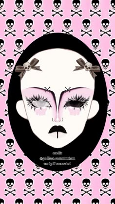 Ouija Board Makeup, Pink Trad Goth Makeup, Goth Pink Makeup, Pink Trad Goth, Makeup Ideas Alt, Pink Goth Makeup, Cute Emo Makeup, Makeup Sketch