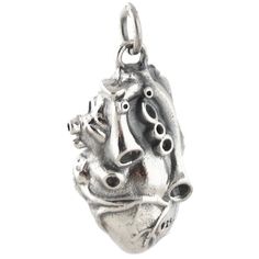 "3-Dimensional Anatomical Heart Charm Pendant Details: - Anatomical heart charm is made of genuine 925 sterling silver - Stamped 925 - 3-Dimensional (3D) - valves are anatomically correct on the front and back - Measures approx 22mm x 14mm (7/8\" x 9/16\") - Includes a 5mm soldered jump ring Shipping Details: - All orders are shipped within 1 to 2 business days from California, US - Shipping time frames may become a bit longer as gift-giving holidays approach. Let us know if something is needed Heart-shaped White Gold Sterling Silver Charms, White Gold Heart Charms In Sterling Silver, White Gold Sterling Silver Heart Charms, Heart-shaped Sterling Silver Charms For Valentine's Day, Sterling Silver Heart Charms For Valentine's Day, Valentine's Day Heart-shaped Sterling Silver Charms, Valentine's Day Heart Shaped Sterling Silver Charms, Heart-shaped Sterling Silver Charms, Silver Heart-shaped Sterling Silver Charms