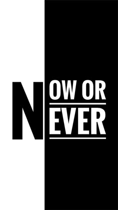 black and white logo with the words ow or ever in bold letters, on an off - white background