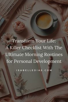 Transform Your Life: Morning Routines for Personal Development - Isabelle Dias Daily Routine Planner, Quotes Morning