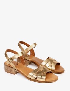 Penelope Chilvers, Low Heel Sandals, Strap Sandals Women, Shoes Sandals Heels, Round Bag, Gold Sandals, Denim Accessories, Summer Holidays, Urban Chic