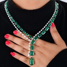 Emerald Set, Colour Stone, Necklace Diamond, Zambian Emerald, Emerald Gemstone, Gemstone Necklace, Stone Color, Diamond Necklace, Emerald