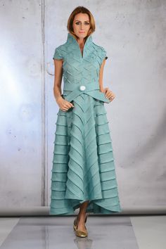 "Unique Linen Dress / Aistefashion / Cocktail Dress / Long Dress Women / Semi Formal Dress / Wedding Dress / Queen Dress / Custom Order This unique dress for women is high quality handmade linen clothing. This long dress to order in your exact choice from a lot of colors : https://www.etsy.com/listing/593888911/samples-of-available-colors-and-type-of?ref=shop_home_active_5 It is gentle, accurate and high quality work. Made to order special for You and Your dimensions. This cocktail dress made fr Spring Pleated Evening Dress With Fitted Bodice, Fitted A-line Gown With Ruffles, Green Fitted Gown With Short Sleeves, Green Fitted Short Sleeve Gown, Cocktail A-line Fitted Gown, Elegant Pleated Dress For Wedding Guest, A-line Pleated Maxi Dress For Wedding, Fitted Pleated Evening Dress For Wedding, Fitted Short Sleeve Pleated Dresses