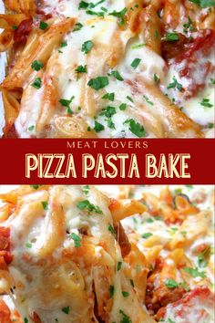 meat lovers pizza pasta bake is an easy and delicious meal that's ready in under 30 minutes