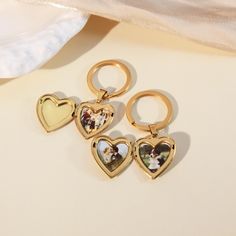 Personalized 14K Gold-Plated Heart Locket Keychain, Heart locket Photo Keychain,Waterproof Pendant, Locket that Opens,Christmas gift for Her PERFECT GIFT ♥ Delight your friends or family with this unique gift. The perfect Mother's Day gift, a photo necklace for mom, new mom, sister, friend, girlfriend to treasure your memories.Christmas gifts, Anniversary gifts, Wedding gifts, Birthday gifts, etc. D E T A I L * MATERIAL : High Quality Stainless steel * Color : Gold / Silver / Rose Gold * Pendant Size : 23 x 25 mm * It is recommended to send high-resolution, high-definition photos. (Please note: Due to the small size of the pendant, we usually crop the photo to a certain extent during production, but we will ensure that the face of the person in the photo is displayed). H O W ∙ T O ∙ O R D Customized Jewelry Keepsake For Valentine's Day, Heart Charm Locket Necklace Gift, Customized Jewelry For Valentine's Day Keepsake, Personalized Heart-shaped Gold Jewelry, Wedding Locket Necklace With Charms For Valentine's Day, Valentine's Day Anniversary Charms Jewelry Gift, Valentine's Day Anniversary Gift Charms Jewelry, Personalized Locket Jewelry For Valentine's Day, Gold Heart Locket Necklace As A Personalized Gift