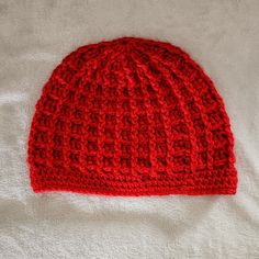 Handcrafted Red Beanie Hat. Soft And Stretchy. Great For Winter. Measurements In Pics. New, Never Worn. Charlie One Horse Hats, Red Beanie Hat, New Era Beanie, Carhartt Beanie, Red Beanie, Crochet Knit Hat, Black Baseball Cap, Western Hats, Knit Hats