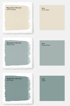 four different shades of gray and white paint