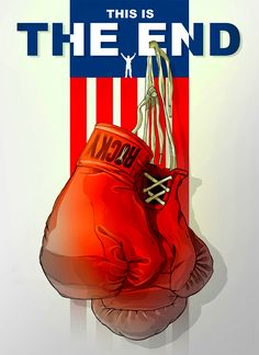 this is the end poster with boxing gloves