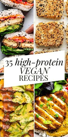 25 high - protein vegan recipes that are delicious and easy to make for lunch