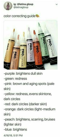 Color Correcting Guide, Bentuk Alis, Maquillage On Fleek, Makeup Order, Makeup Tip, Makeup 101, Makeup Help, Smink Inspiration, Color Correcting