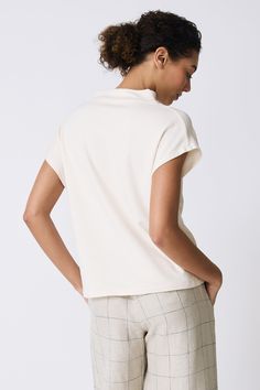 Elevate your look with this new Spring basic. The Luca Cowl Top has a drape cowl neckline, cap sleeve fit, and is the perfect length to pair back to any slim or wide bottom. Cowl neckline, cap sleeve fit, clean finished hem - 67% Bamboo Rayon, 28% Cotton, 5% Elastin - Made in NYC - Dry clean or machine wash- Our model is 5'9" wearing size S - Chest 39", Hip 38", Length 23" Orders are processed within three business days (not including weekends or holidays). All pre-orders are charged at the time Cowl Top, Semi Annual Sale, Cowl Neck Top, Cowl Neckline, Elevate Your Look, Cap Sleeve, Cowl Neck, Cap Sleeves, Classic Style