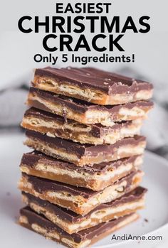 If you're looking for a super easy and addictive holiday treat, this Crackery Candy (Christmas Crack) is a must-try! With layers of buttery toffee, salty crackers, and melted chocolate, it’s the perfect balance of sweet and salty. Make a batch for the holidays and watch it disappear! #christmascrack #crackercandy #holidaytreats #andianne Easy Saltine Cracker Candy, Saltine Christmas Bark, Christmas Gorp Recipes, Penoche Candy, Valentine's Treats To Sell, Houre Derves, Christmas Crackcrack, Ragtag Candies, Saltine Bark