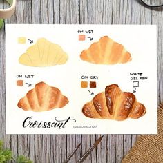 an image of croissants on a piece of paper