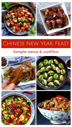 chinese new year feast sample menus and workflow for the upcoming year's dinner