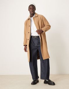 Jackets & Coats by Abercrombie & Fitch Your basket called, it wants this Spread collar Button placket Side pockets Centre vent Regular fit Mac Coat, Formal Dress Shops, Modest Fashion Winter, New Years Eve Dresses, Petite Shirts, Dress Bra, Leather Dresses, Maxi Dress Trend, White Trainers