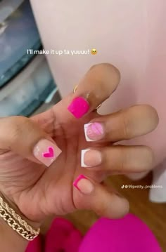 Nails For 5th Grade, French Manicure Gel Nails, Short Pink Nails, Overlay Nails, December Nails, Acrylic Toes, Nails Coffin Short, Birthday Hairstyles