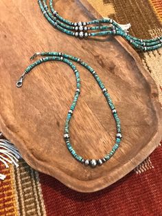 The Calais Necklace-Necklaces-Calli Co. Western Jewelry Necklace Turquoise, Western Jewelry Necklace, Cowgirl Lifestyle, Native Necklace, Western Grunge, Casual Country Outfits, Beads Colors, Navajo Pearls, Western Wear Outfits