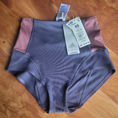 Adidas Yoga For Elements Shorts Never Worn With Tags Adidas Gym Bottoms With Built-in Shorts, Purple Sportswear Bottoms With Built-in Shorts, Adidas Workout Bottoms With Built-in Shorts, Adidas Stretch Sports Bottoms, Adidas Sporty Yoga Bottoms, Purple High Waist Stretch Activewear, Purple Yoga Bottoms With Built-in Shorts, Stretch Purple Sportswear Shorts, Adidas Bottoms For Gym In Spring