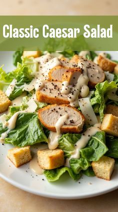 a white plate topped with salad covered in dressing