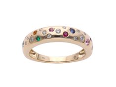 This Scattered Gemstone and Diamond Ring is available in 14k yellow gold. Can be special ordered in white or rose gold. Size: available 5-9 0.11 CT Total Weight Please allow 4-6 weeks for delivery Constellation Ring, Bff Jewelry, Jewelry Projects, Wedding Bells, Ring Bracelet, Earring Necklace, Jewelry Care, Or Rose, Necklaces Bracelets