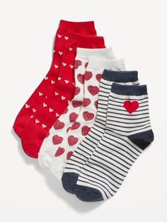 Quarter Crew Socks 3-Pack for Women | Old Navy Womens Socks, Santa With Reindeer, Girls Pjs, Green Santa, Comfy Bra, Bra Panty, Hard Headbands, Cozy Socks