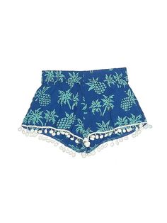 LJC Designs Shorts Size: Small Bottoms - used. 100% RAYON, Print | LJC Designs Shorts: Blue Print Bottoms - Size Small Blue Casual Shorts For Vacation, Casual Blue Shorts For Vacation, Blue Bottoms For Beach Season Vacation, Vacation Bottoms With Elastic Waistband In Blue, Blue Elastic Waistband Bottoms For Vacation, Blue Beach Bottoms With Elastic Waistband, Blue Beachwear Bottoms With Elastic Waistband, Cotton Vacation Shorts, Blue Elastic Waistband Beach Bottoms