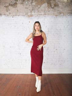 Our Maeva Midi Dress is that effortless staple you’ll reach for all season! With a square neckline and ribbed texture, it has just the right touch of detail, while the lettuce hem adds a soft, playful finish. Style it with ankle boots and a jacket for casual outings, or dress it up with heels and a cozy scarf for a holiday gathering. Shop the matching top here! Details Square Neckline Fixed Shoulder Straps Ribbed Lettuce Hem Midi Length Size recs: 2-4 Small, 4-6 Medium, 8-10 Large Provides lots Quilted Outerwear, Pre Black Friday, Cozy Scarf, Lettuce Hem, Skirt Co Ord, Jumpsuit Shorts Rompers, Ribbed Texture, Dress Jewelry, Short Jumpsuit