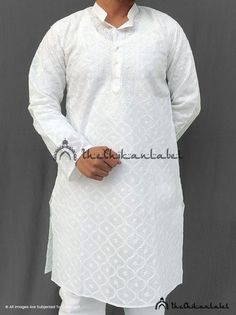 Mens kurta pajama set white mens kurta pyjama Ethnic wear kurtaDisclaimer : : Motifs of embroidery may vary as the images shown are for illustration purpose.PRODUCT SPECIFICATIONSFabric : CottonSleeves : Full SleevesCollar : Mandarian CollarWork : JaalKurta Length : 36-38 InchesOccasions : Party Wear, Festive WearGarment Care : Hand Wash OnlyPrice Includes : Kurta + PajamaPRODUCT FEATURESFlawless finishingElegant looksAlluring patternsSoft and Skin friendlyBest for summersTrivia: Chikankari is a Traditional Fit Long Sleeve Kurta With Dabka, White Traditional Wear With Naqshi Embroidery, White Traditional Wear With Naqshi On Straight Kurta, White Traditional Sherwani, White Straight Kurta For Festivals, White Cotton Sherwani With Cutdana, Unstitched White Kurta For Diwali, White Dabka Sherwani Traditional Fit, White Naqshi Sets For Festivals