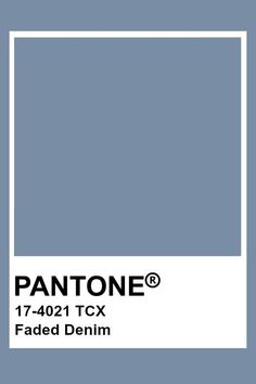 the pantone color is shown in blue