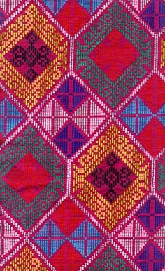 an image of a colorful pattern on fabric