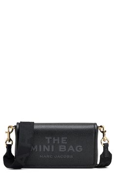 Marc Jacobs The Mini Leather Crossbody Bag | Nordstrom On-the-go Leather Shoulder Bag With Logo Hardware, Modern Crossbody Flap Bag With Logo Hardware, Functional Rectangular Shoulder Bag With Logo Hardware, Black Flap Bag With Logo Hardware For Everyday Use, Leather Flap Bag With Logo Hardware For Everyday Use, Business Crossbody Shoulder Bag With Logo Hardware, Modern Crossbody Shoulder Bag With Logo Hardware, Everyday Use Rectangular Flap Bag With Logo Hardware, Leather Crossbody Shoulder Bag With Logo Hardware